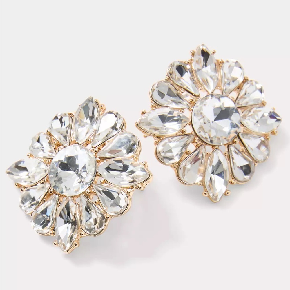Lilly Pulitzer Gold Crystal Stud Earrings